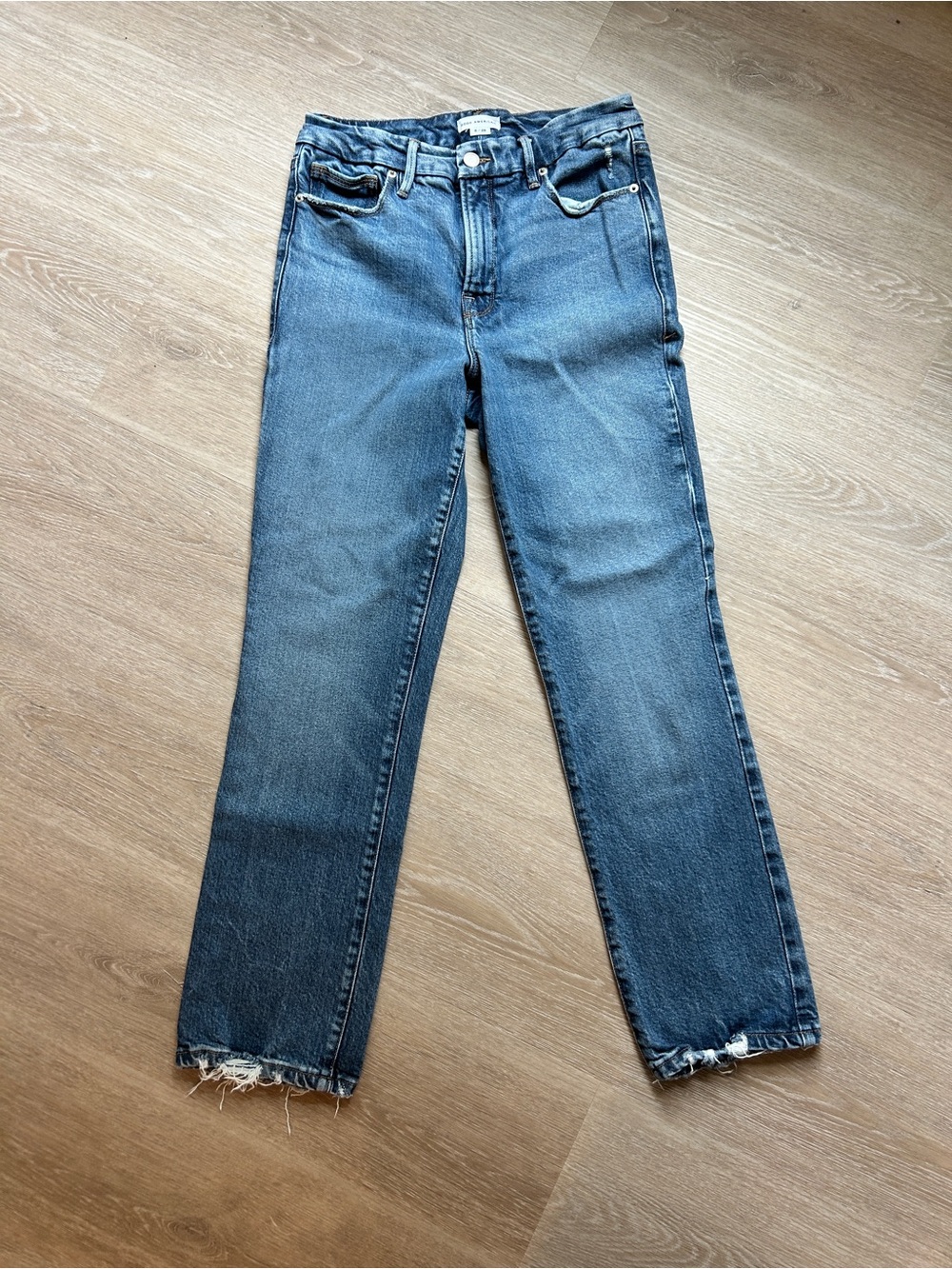 Good American Good Legs Straight Leg Jeans size 6/28